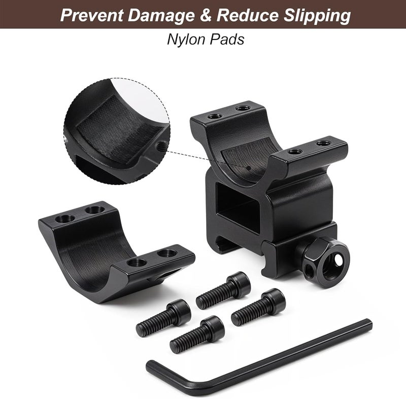 KKIKK 1 inch Scope Rings for Picatinny Rail, 2-PCS Scope Mount Rings - Image 2